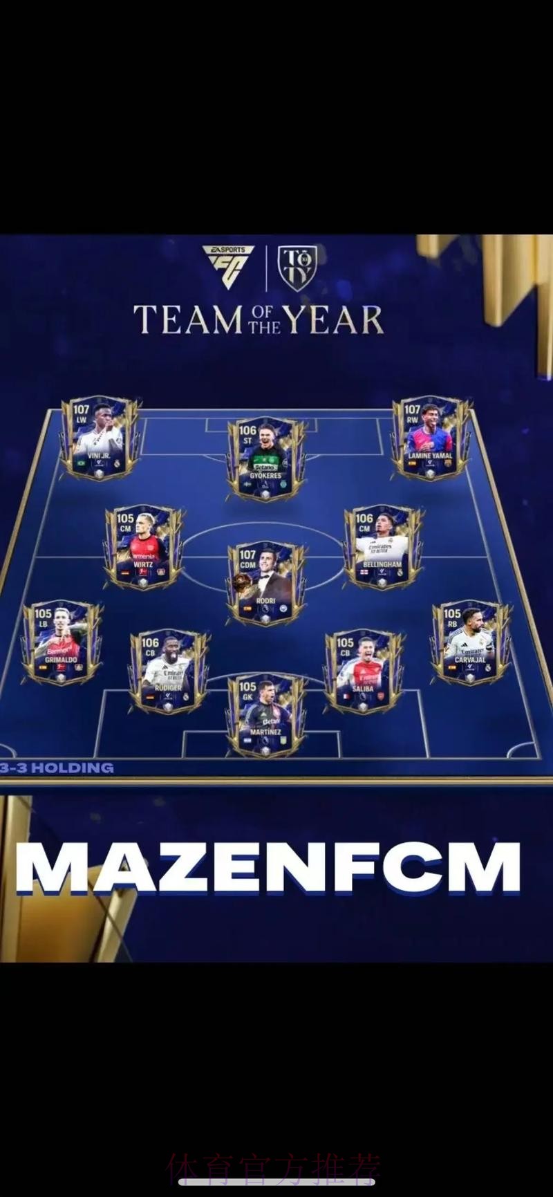 FIFA年度最佳阵:莱万梅罗领衔 拉莫斯丁丁入选